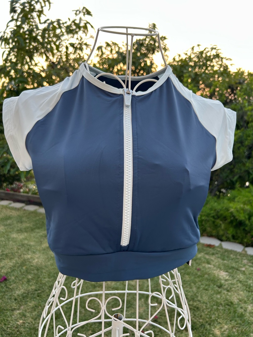 Knix Large blue swimsuit (top & bottom) NEW